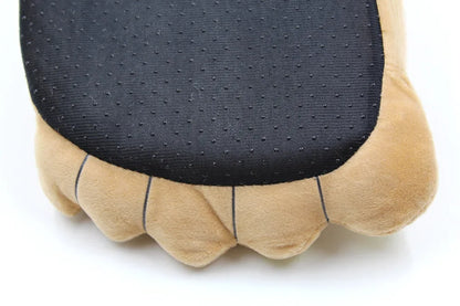 Creative Hobbit Plush Cotton Slippers Men's Large Size Home Use Gift Thick Bottom Warm Shoes Soft Home Slippers for Men