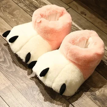 Winter black unhappy kitty slippers women men indoor home slides shoes ladies fun fuzzy kitten slipper cat lovers indoor shoes