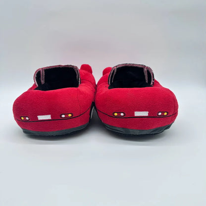 Red Car Plush Slippers Fun Vehicle Shape Stuffed Shoes Indoor Slippers Women Men warm House Slipper Christmas Gifts