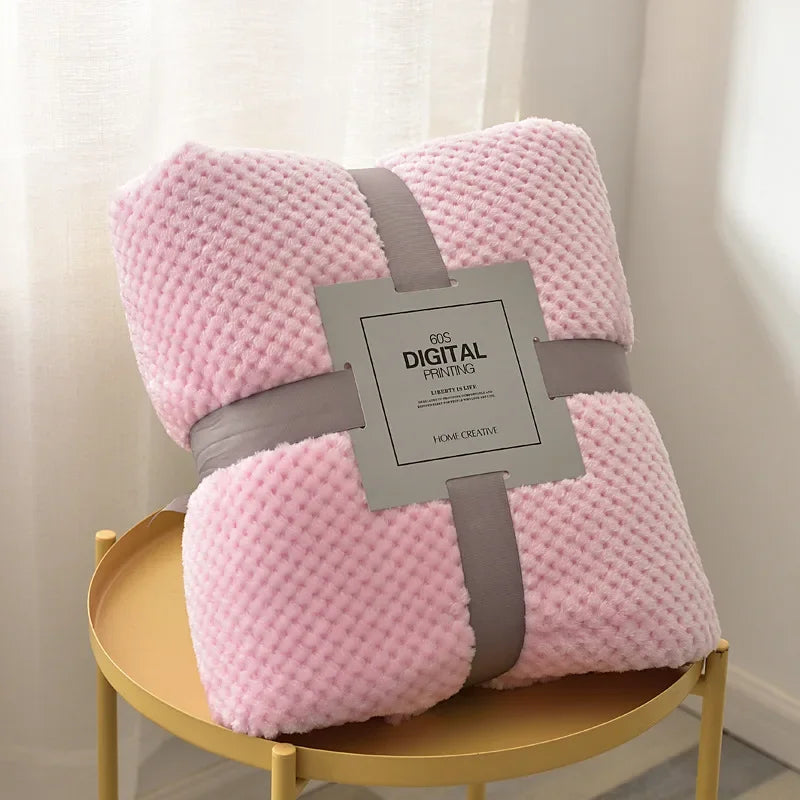 Couverture bébé douce corail — Chaleur hypoallergénique & sommeil sécurisant