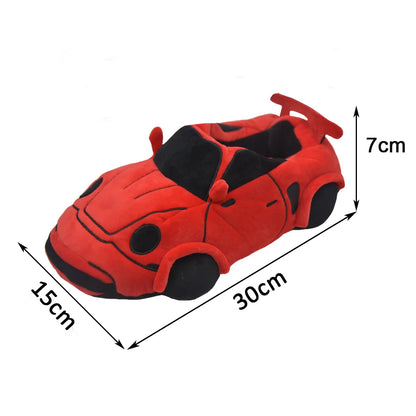 Highland Cow 14 Colors Car Plush Slippers Fun Vehicle Shape Stuffed Shoes Women Men Christmas Indoor House Slippers