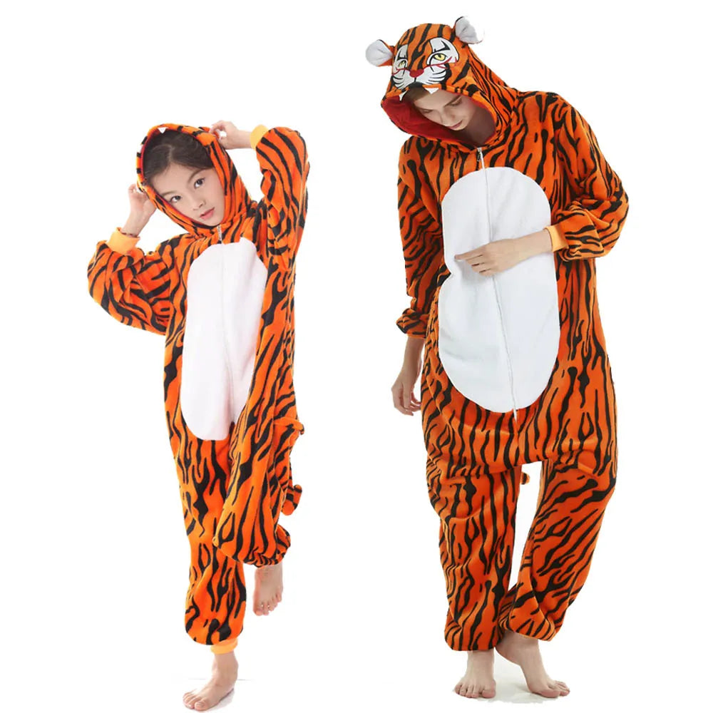 Adult Kids Lion Costume Animal Halloween Carnival Party Furry Cosplay Costumes Onesie Child Role Play Jumpsuit Kigurumi Bodysuit