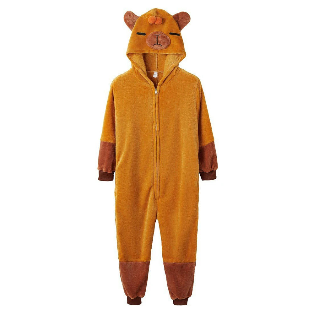 Kigurumi Unisex Frog Bear Cosplay Animal Onesie Women Halloween Costume Christmas One Piece Pajamas Set Winter Flannel Sleepwear