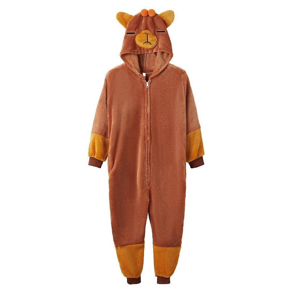 Kigurumi Unisex Frog Bear Cosplay Animal Onesie Women Halloween Costume Christmas One Piece Pajamas Set Winter Flannel Sleepwear