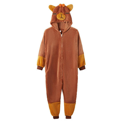 Kigurumi Unisex Frog Bear Cosplay Animal Onesie Women Halloween Costume Christmas One Piece Pajamas Set Winter Flannel Sleepwear