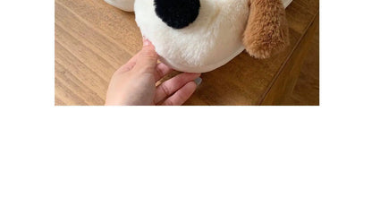 Women Home Soft Sole Cotton Slippers Cartoon Cute Dog Fluffy Slippers Female Winter Slides Ladies Plush Indoor Flats Flip Flops