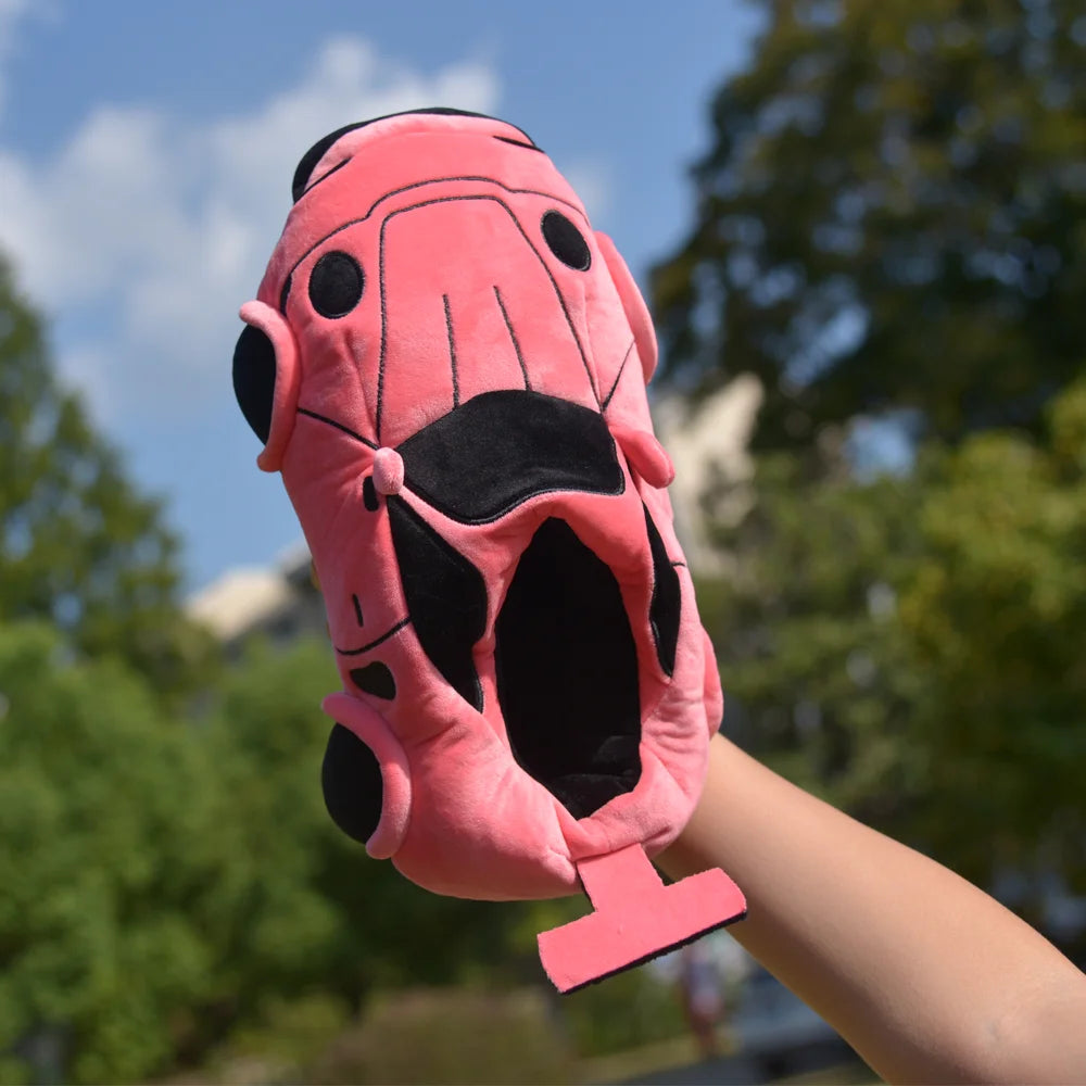 Highland Cow 14 Colors Car Plush Slippers Fun Vehicle Shape Stuffed Shoes Women Men Christmas Indoor House Slippers