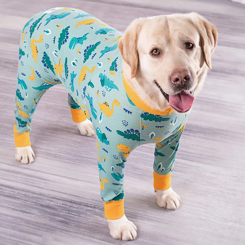 2024 Christmas Clothes For Dogs Red Pet Dog Pajamas Christmas Decorations Dog Jumpsuit Warm Dog Christmas Outfits For Dogs
