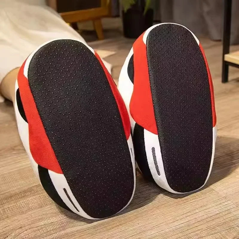 Women's/Men Winter Cotton Shoes Size 36-44 Cute Cartoon Animal Warm Home Plush Shoes Woman Male Foam Sneakers Bread Fat Slippers