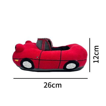 Red Car Plush Slippers Fun Vehicle Shape Stuffed Shoes Indoor Slippers Women Men warm House Slipper Christmas Gifts