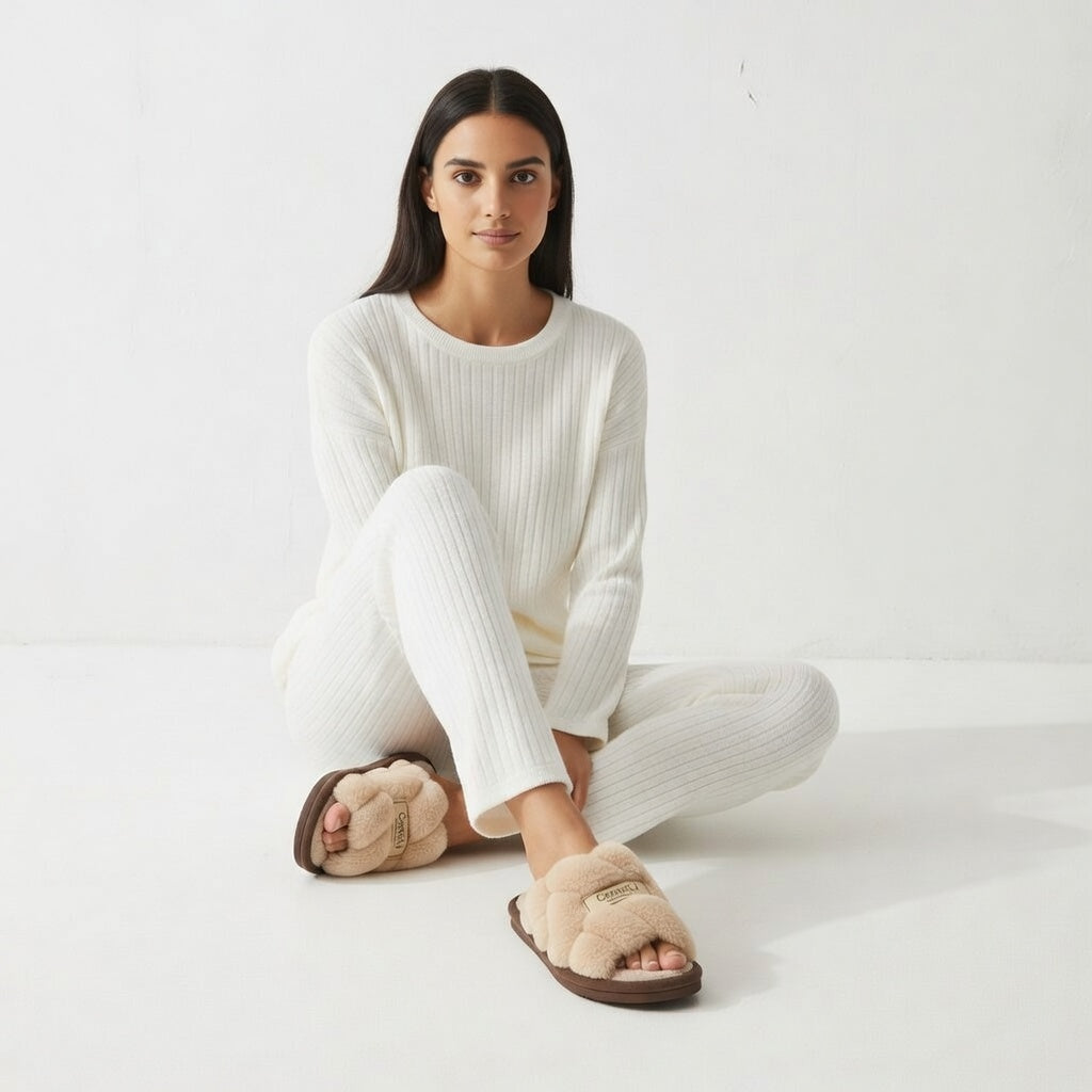 Chausson DEAUVILLE | Les planches de bois clair sous l'élégance des lignes sombres