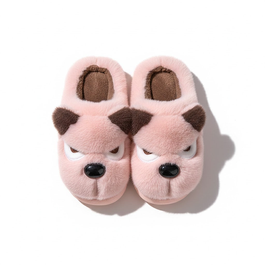 Pantoufle Badou Truffe | le chien moelleux des journées au ralenti