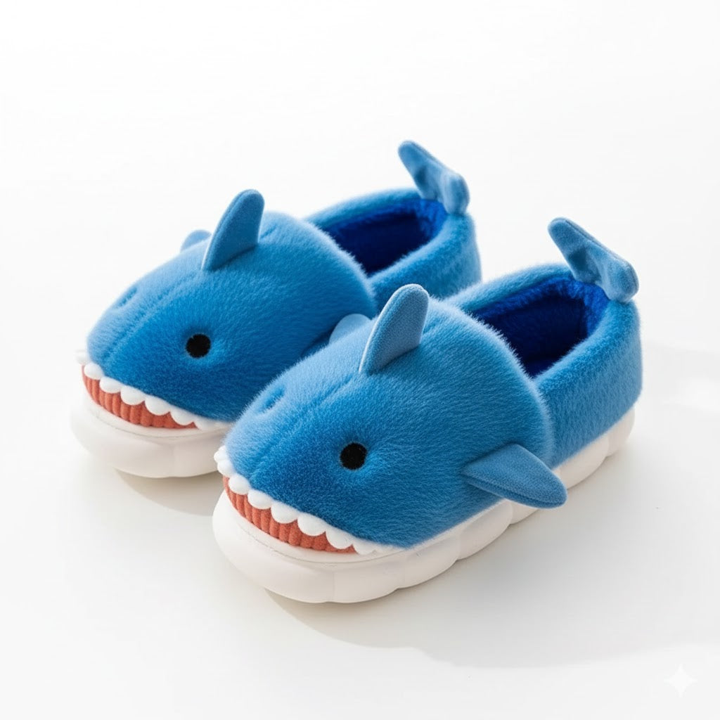 Pantoufle Mako Nuit | le requin détendu des soirées à la maison
