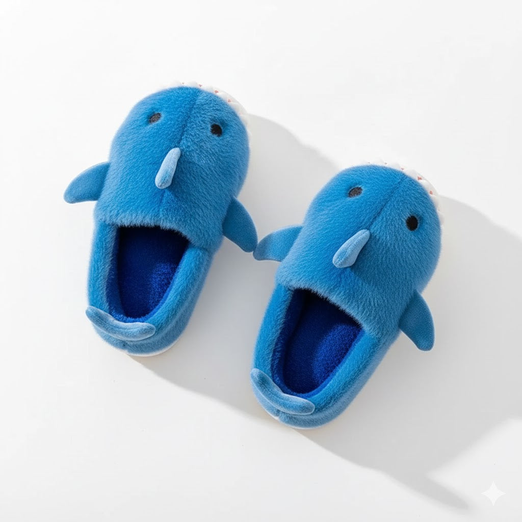 Pantoufle Mako Nuit | le requin détendu des soirées à la maison
