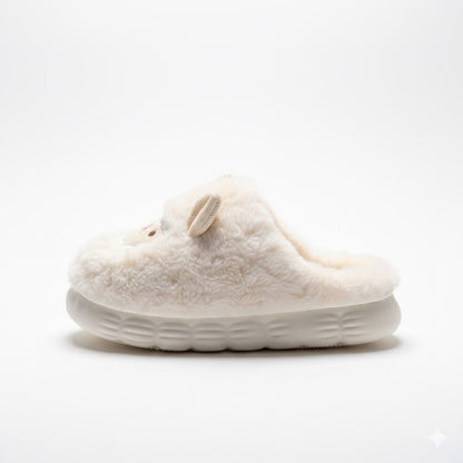 Pantoufles Élodie Mouton | la chaleur douce qui suit pas à pas